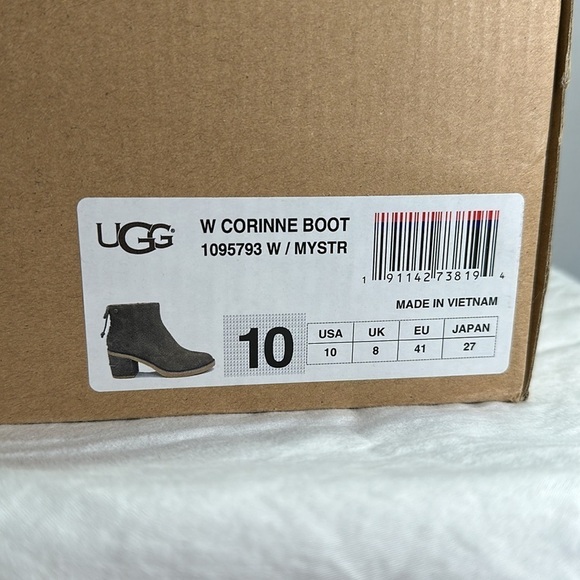 NIB UGG Corinne Suede Leather Boot, 10 - Picture 7 of 13